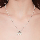 Tasty / Heart Shape Shell Pendant Pearl Necklace