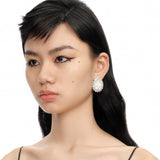YVMIN X SHUSHUTONG / Shell Sculpture Gemstone Earrings