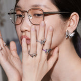Ripple / Opal Butterfly Ring