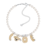 Paradise / LOVE Bear Pearl Necklace