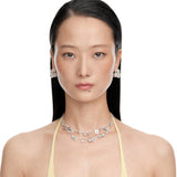Paradise / Cross Flower Nacre Layers Necklace