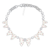 YVMIN X SHUSHUTONG / Ceramic Bowknot Gemstone Necklace