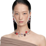 Paradise / Berries Gemstone Lock Necklace