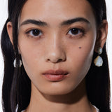 Shell / Carved Shell Pearl Earrings