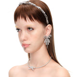 YVMIN X SHUSHUTONG / Gemstone Pave Bow Chocker