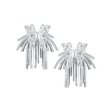 Ripple / Butterfly Short Tassel Earrings
