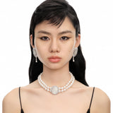 YVMIN X SHUSHUTONG / Shell Sculpture Pearl Necklace