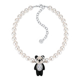 Paradise / Plush Panda Pearl Chain Necklace