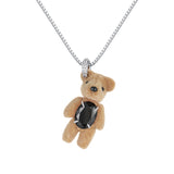Paradise / Flocked Bear Gemstone Necklace