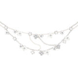 Paradise / Cross Flower Nacre Layers Necklace