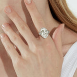 Mermaid / Shell Coin Double Side Ring