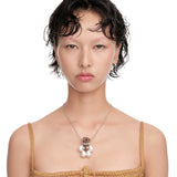 Paradise / Pearl Limbs Bear Long Necklace