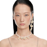 Paradise / LOVE Bear Pearl Necklace