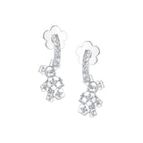 Paradise / Gemstone Patch up Mini Bear Flower Earring