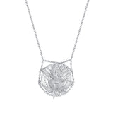 Mermaid / Mermaid Web Coin Long Necklace