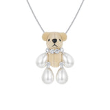Paradise / Pearl Limbs Bear Long Necklace