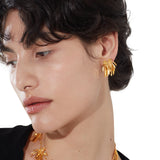 Ripple / Butterfly Short Tassel Earrings