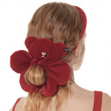 Paradise / Plush Bear Giant Flower Hair Tie