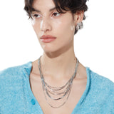 Ripple / Butterfly Layers Tassel Necklace