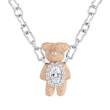 Paradise / Wooden Bear Chain Necklace