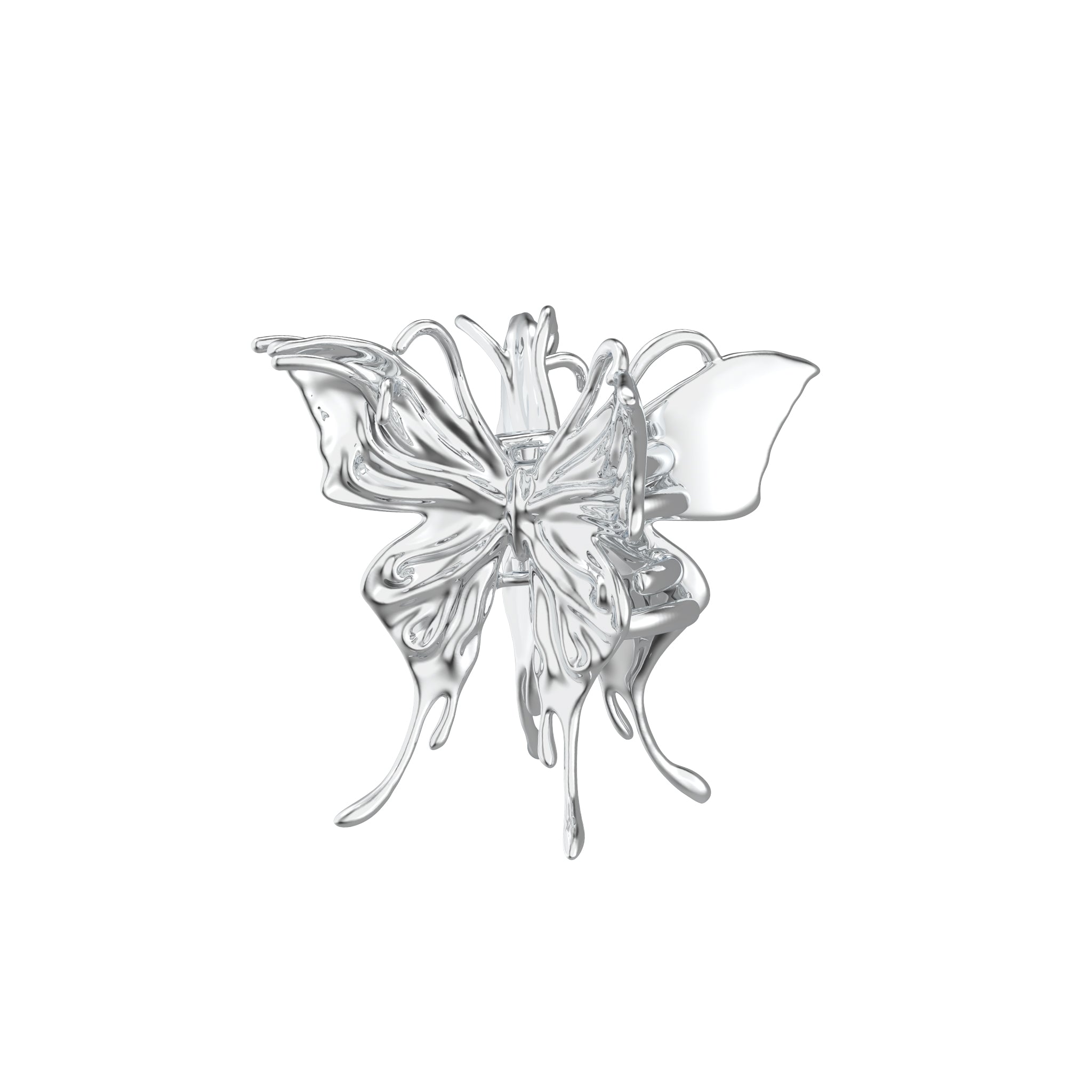 Ripple / Liquefied Metal Butterfly Hair Claw Clip – YVMIN