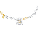 Ripple / Large Square Flower Leaf Chocker