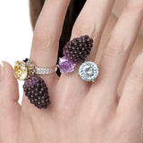 Paradise / Mulberry Gemstone Open Ring