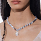 Mermaid / Layers Pearl Coin Necklace