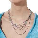 Ripple / Butterfly Layers Tassel Necklace