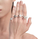 Paradise / Spin Flower Gemstone Ring