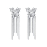 Ripple / Butterfly Tassel Earrings