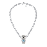 Paradise / Asymmetric Heart Bear Necklace