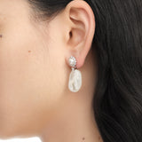 YVMIN X SHUSHUTONG / Shell Sculpture Pearl Drop Earrings