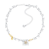 Ripple / Large Square Flower Leaf Chocker