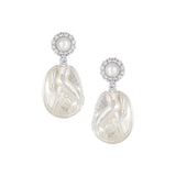 YVMIN X SHUSHUTONG / Shell Sculpture Pearl Drop Earrings
