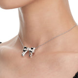 YVMIN X SHUSHUTONG / Double Side Ceramic Bowknot Necklace