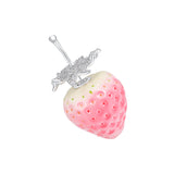 Paradise / Strawberry Pave Gemstone Earring