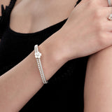 Paradise / Nacre Flower Double Layer Bracelet