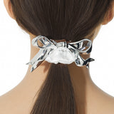 New Material / Metal Bow Hair Tie