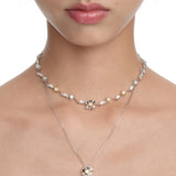 Ripple / Square Flower Leaf Chocker