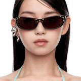 Ripple / Metal Inlaid Sunglasses