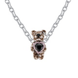 Paradise / Asymmetric Heart Bear Necklace