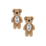 Paradise / Flocked Mini Bear Earring