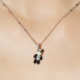 Paradise / Mini Panda Enamel Necklace