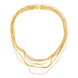 Ripple / Butterfly Layers Tassel Necklace