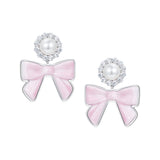 YVMIN X SHUSHUTONG / Ceramic Bowknot Pearl Earring