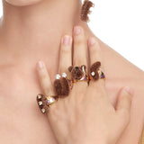 Paradise / LOVE Bear Ring Set
