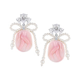 YVMIN X SHUSHUTONG / Pearl Bow Shell Earrings