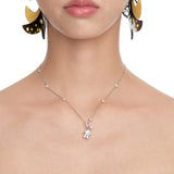 Paradise / Gemstone Patch up Mini Bear Necklace