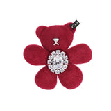 Paradise / Plush Bear Flower Gem Hair Tie
